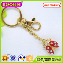 Metal Silver Plated Car Keychain / Customized Brand Keychain with Keyring